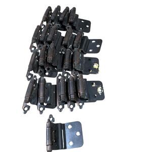 Vintage Cabinet Door Hinges Brass Set of 20 Excellent Used Condition Lot